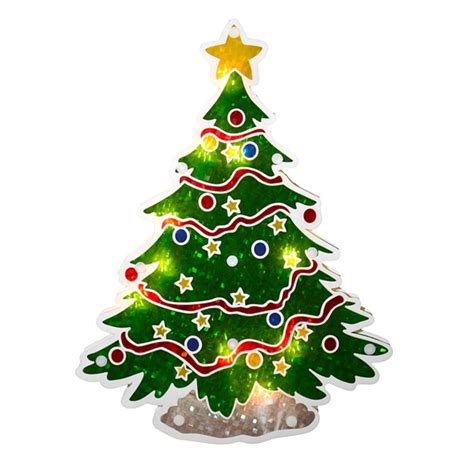 Northlight Holographic Christmas Tree Window Lighting Display And Reviews