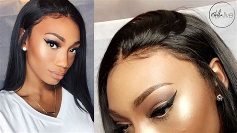 hair glueless lace frontal wig installation [video] black hair information