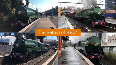 Transport For Sydney Vlog 246 Steam Locomotive 3801 Relaunch Youtube