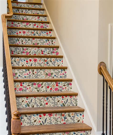 See more ideas about wallpaper, wallpaper stairs, wallpaper direct. 7 Unexpected Ways To Use Removable Wallpaper | Stair decor ...