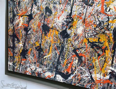 Blue Poles Recreating Jackson Pollocks Legendary Painting By Swarez