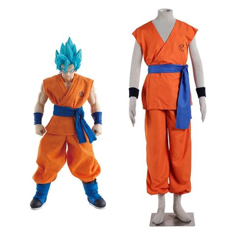 The Dragon Ball Gohan Cosplay Costume Is Shown Next To An Orange And