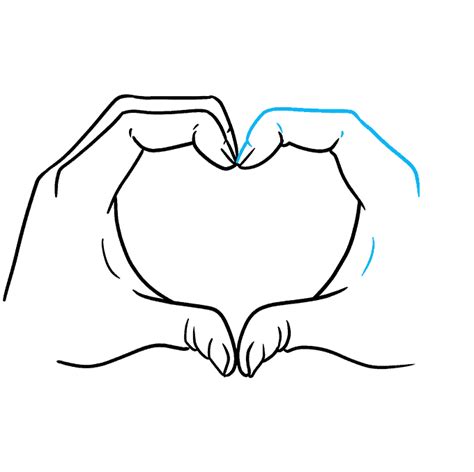 How To Draw Heart Hands Really Easy Drawing Tutorial