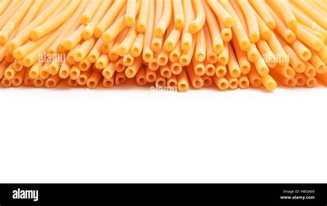 Spaghetti Bucatini Pasta Studio Isolated Stock Photo Alamy
