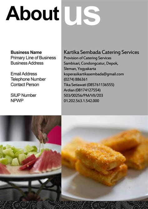 Contoh Company Profile Perusahaan Catering
