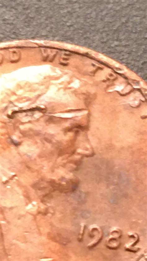 Extremely Rare 1982 Copper Lincoln Penny Errors Large Date Etsy In