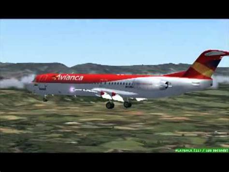 Matecaña international airport serves the city of pereira, colombia. FS2004 Avianca Fokker 100 Landing Pereira (SKPE) Airport ...