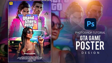 Gta 6 Game Poster Design Photoshop Tutorial 2024 Youtube