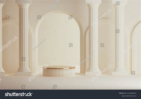 Ancient Greek Style Pillar Three Podiums Stock Illustration 2212420615 Shutterstock