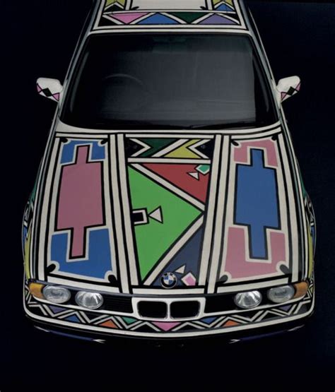 South African Artist Esther Mahlangus Signature Ndebele Design For Bmw
