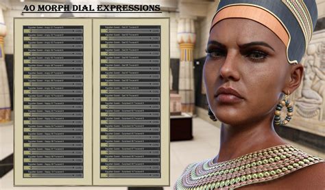 Egyptian Queen Expressions For Genesis 8 Female And Twosret 8 Daz 3d