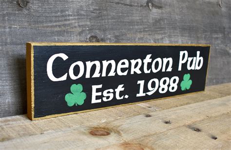 Personalized Irish Pub Sign Custom Bar Signage Tavern Home Etsy