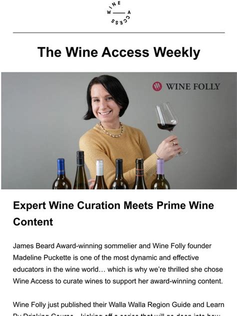 wine access the weekly learning by drinking with wine folly milled