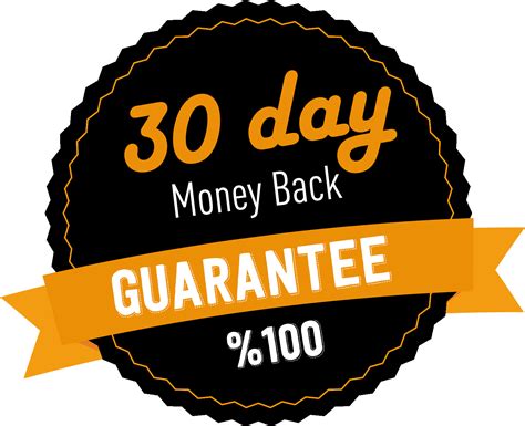 30 Day Guarantee Money Back 100 Transparent Png Png Play