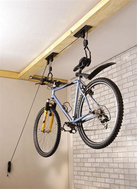 Bike Lift Hoist Garage Ceiling Pulley Hanger Bicycle Storage Rack Kayak