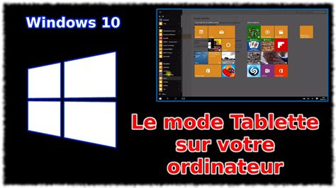 How to enable s mode on windows 10. Tuto Windows 10 - Le mode tablette sur ordinateur - YouTube