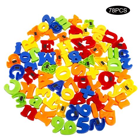 Educational 78pcs Magnets Magnetic Alphabet Letters Fridge Learning Toy