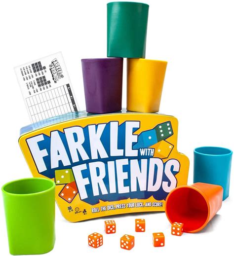 Farkle With Friends The Classic Dice Game 6 Player Party Tin Set