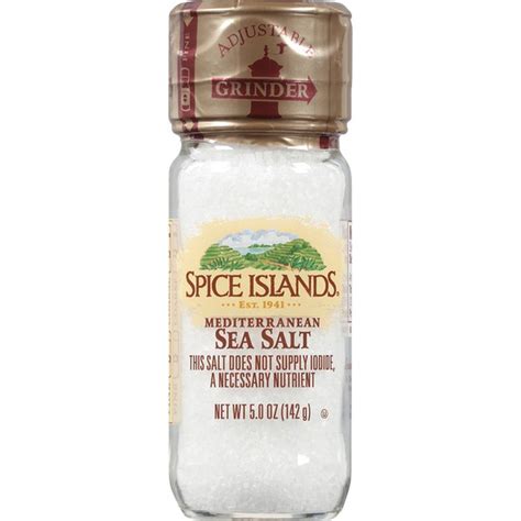Spice Islands Mediterranean Sea Salt 5 Oz Instacart