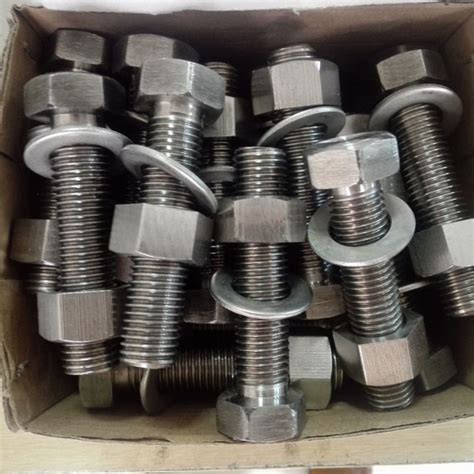 Hastelloy C Bolts And Astm B Uns N Fasteners Hex Nut Studs