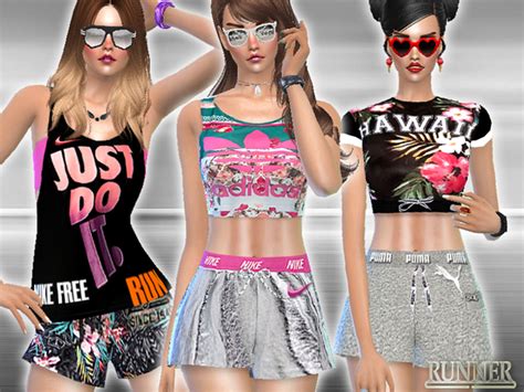 Runner Sports Training Set By Pinkzombiecupcakes At Tsr Sims 4 Updates