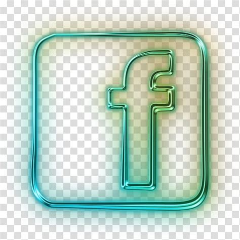 Facebook Logo En Neon Transparent Background Png Clipart Hiclipart