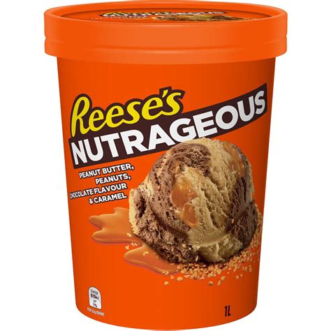 reese s nutrageous peanut butter peanuts chocolate and caramel 1l woolworths