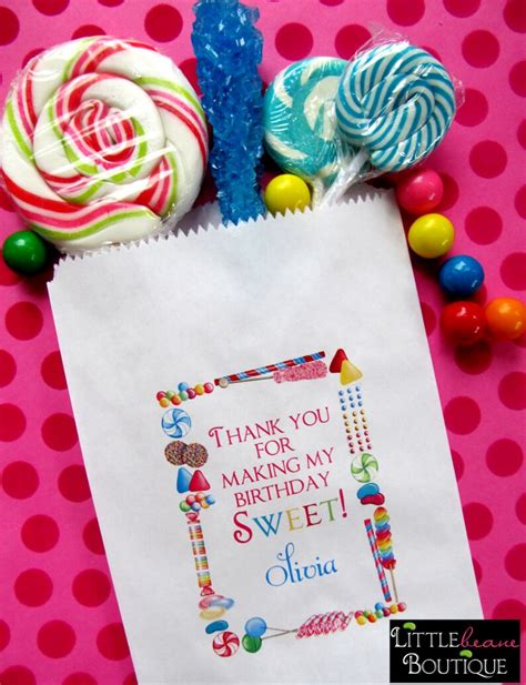 Personalized Candy Bags Candy Sprinkle Candy Favor Bags Etsy