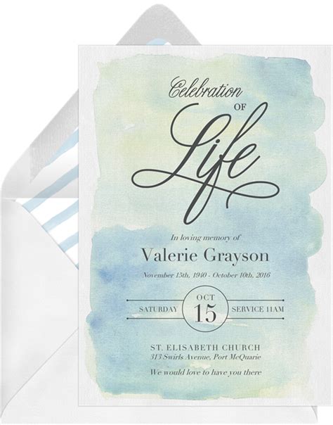 Celebration Of Life Invitations Celebration Of Life Invitations With A Branch Of Pink Blossoms