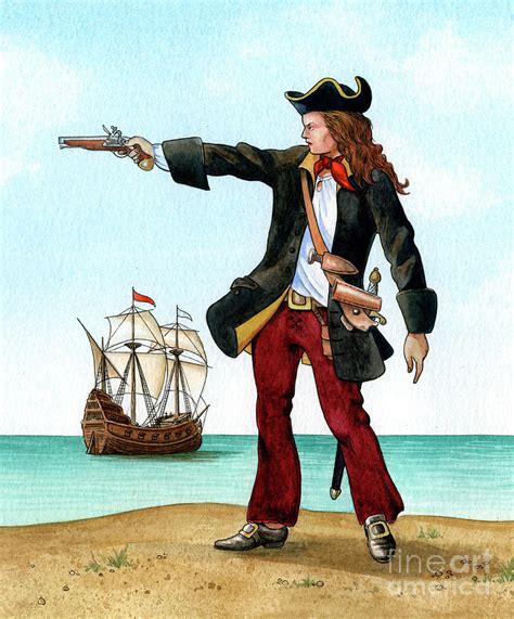Anne Bonny C1698 Irish Pirateartist By Print Collector