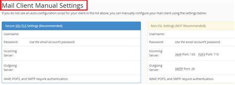 How To Find Your Email Settings In Cpanel And Webmail