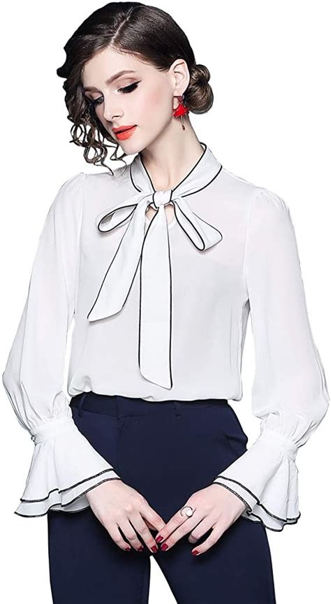 Classic White Long Sleeve Blouse We Need This In Our Closet White