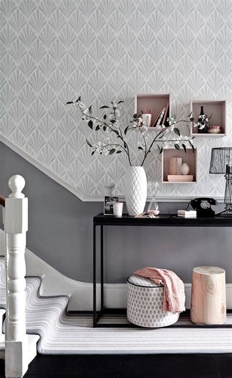 From silver metallic wallpaper on the ceiling to a glitzy pillow, these ideas add glam sheen and shine to your decor. Metallic Grey And Pink: 27 Trendy Home Decor Ideas - DigsDigs