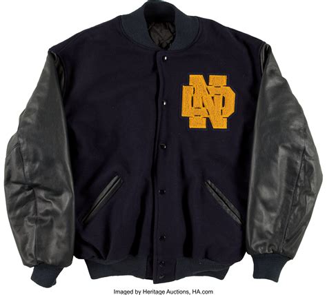 Notre Dame High School Authentic Letterman Coat Crbbanklk