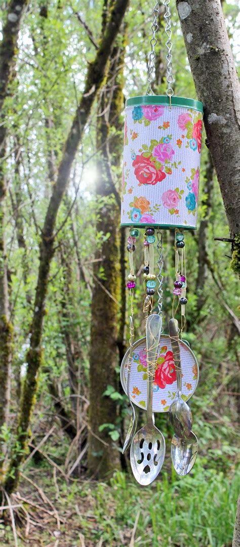 Diy Recycled Wind Chime From A Pirouline Tin Can In 2021