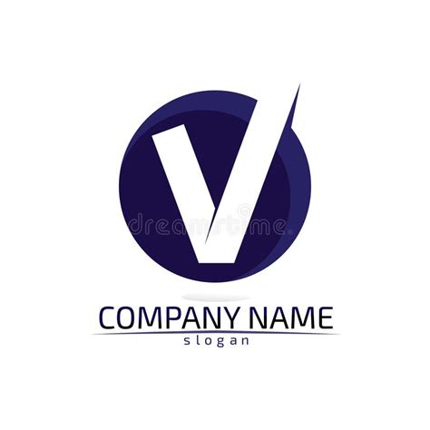 V Letters Business Logo And Symbols Template Stock Illustration