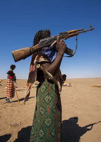 Afar Tribe Warriors Assaita Afar Regional State Ethiopia Ethiopia