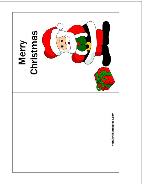 Free Printable Holiday Card Template