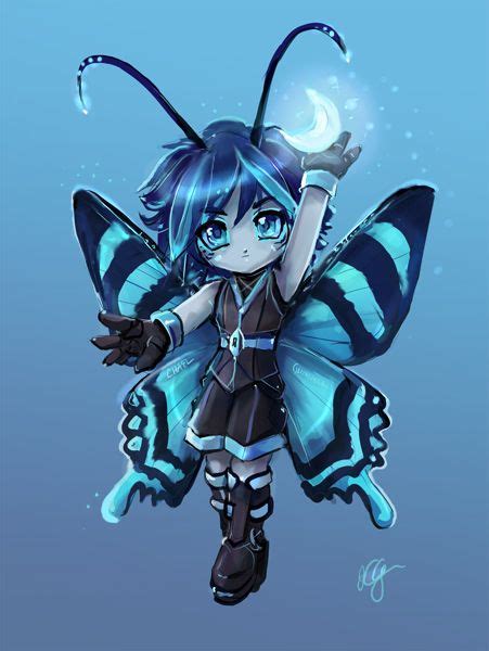 Cute Butterfly Boy Anime Butterfly Cute Butterfly Chibi Characters