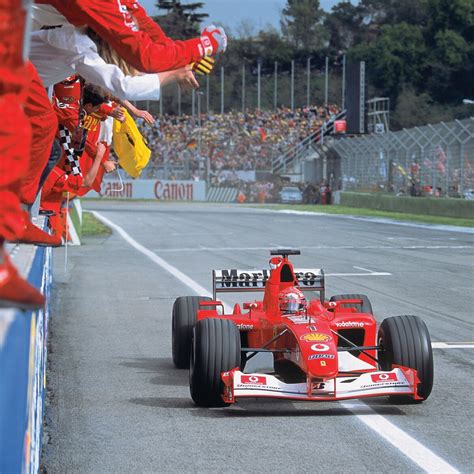 Michael Schumachers Championship Winning Ferrari F2002 Leads Abu Dhabi