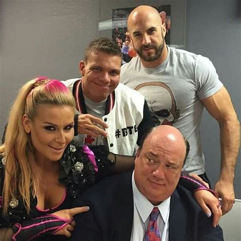 Natalya Tyson Kidd And Cesaro Backstage With Paul Heyman Wwe Women
