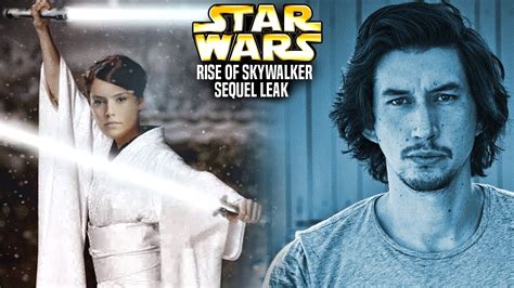 the rise of skywalker sequel leak is insane star wars explained youtube
