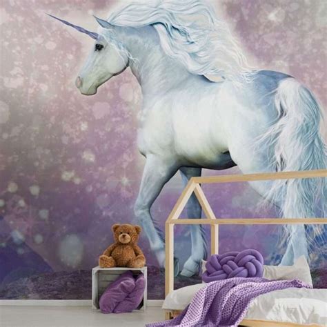Magical Unicorn Wall Mural 300 X 280cm Absolute Home