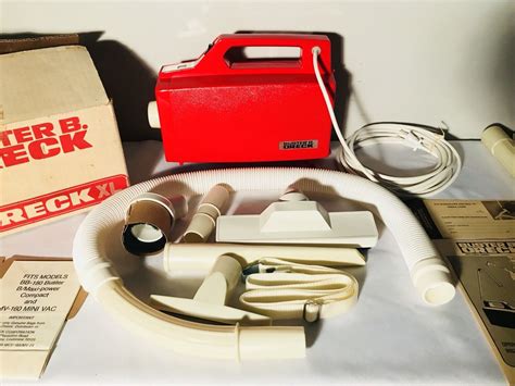 Vintage 80s Oreck Handheld Vacuum Xl Super Buster B Red Mcm New In