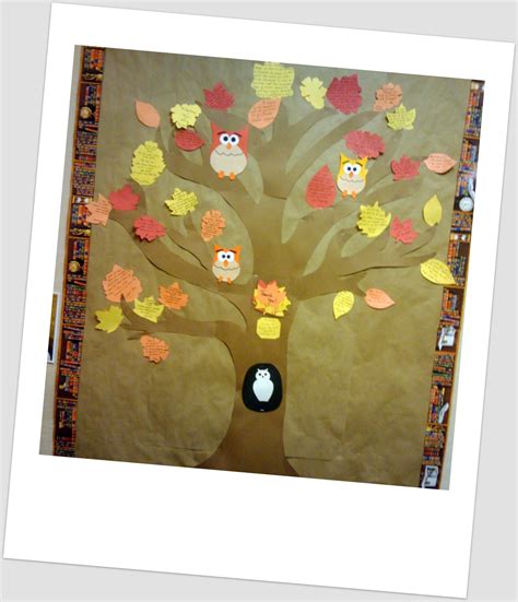 A Thankful Tree: full of owls & leaves full of quotes on being thankful. | Thankful tree ...
