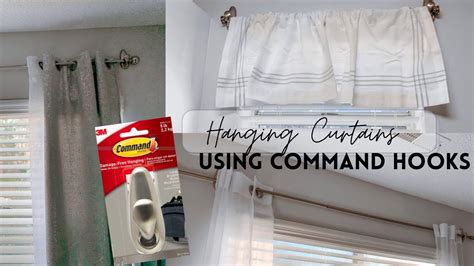 How To Hang A Curtain Rod With Command Hooks No Holes Or Tools Apartment Friendly You