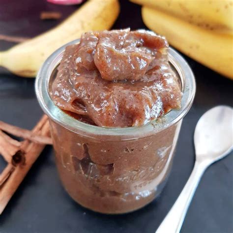 Confiture de banane minute MAIL0VES avc un zéro
