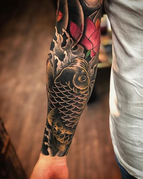 Untitled Koi Tattoo Sleeve Koi Fish Tattoo Forearm Tattoos