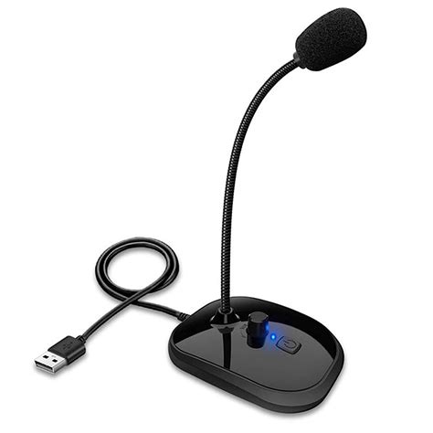 Pekdi Sk 30 Usb Desktop Microphone With Mute Button Volume Adjustment