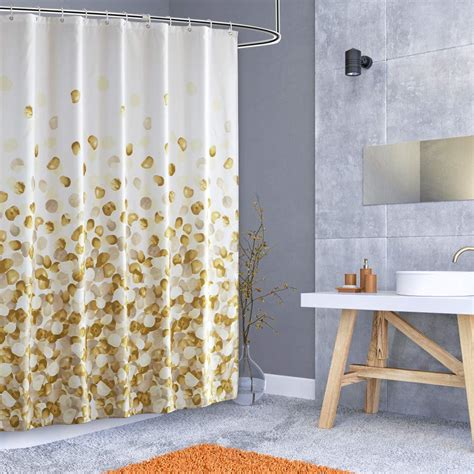 13 Unique White And Gold Shower Curtains That You Will Love Aprylann